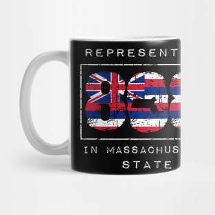 Rep Da 808 in Massachusetts State by Hawaii Nei All Day Mug